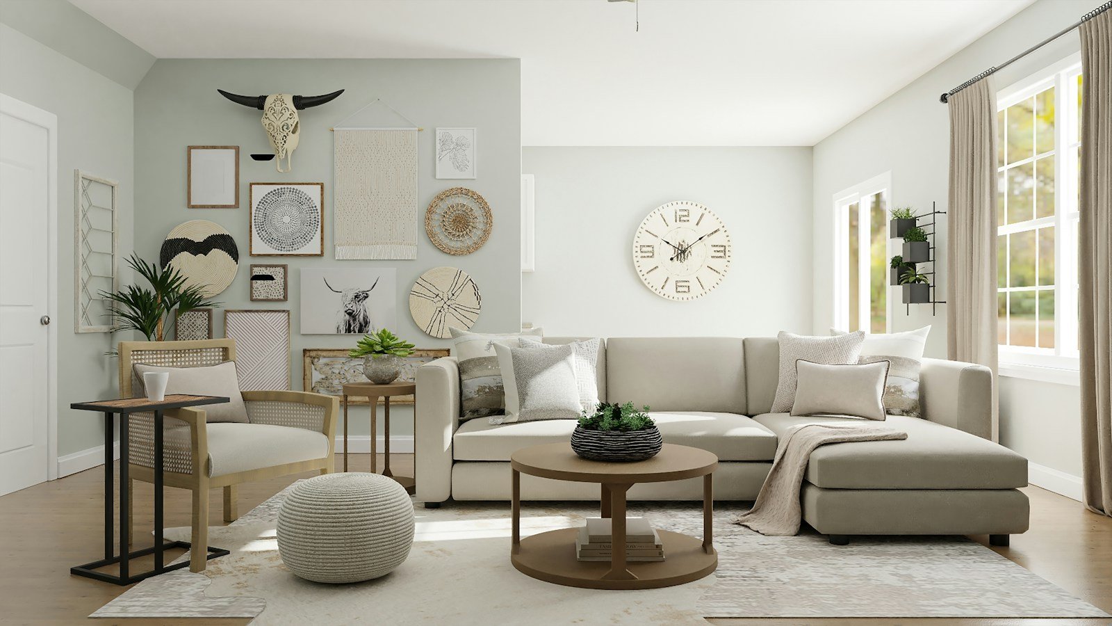 Contemporary living space, new collection